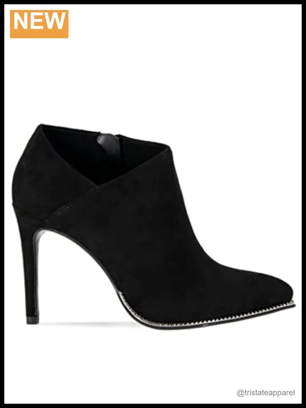 BCBGeneration Women's Hadix Ankle Bootie Stiletto Heel Pointed Toe Zip Closure